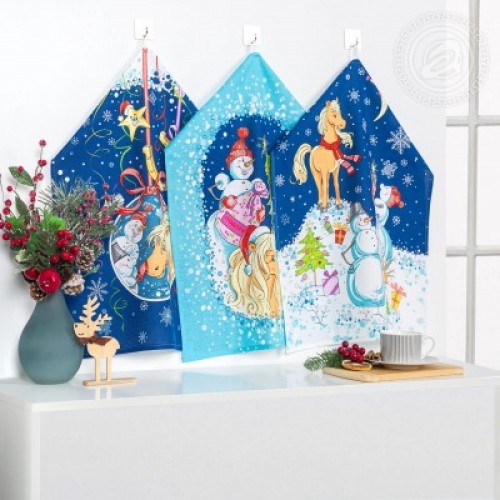 Набор полотенец из рогожки Каникулы